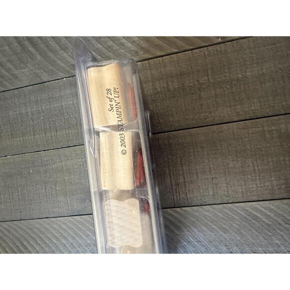 Stampin’ Up Pure & Simple Alphabet Lower 2003 wood block rubber stamp set - Picture 3 of 6